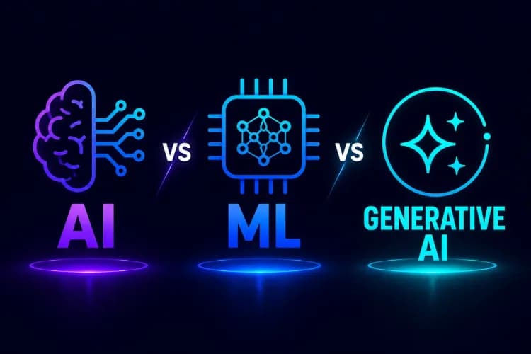 Generative AI vs Traditional AI vs Machine Learning: Key Differences (2026)